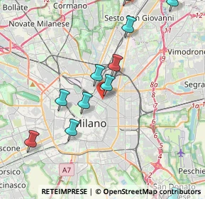 Mappa Via F, 20124 Milano MI, Italia (5.36143)