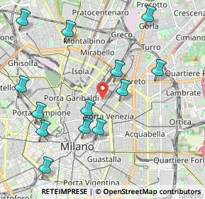 Mappa Via F, 20124 Milano MI, Italia (2.32)