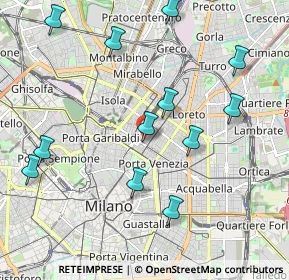 Mappa Via F, 20124 Milano MI, Italia (2.24417)