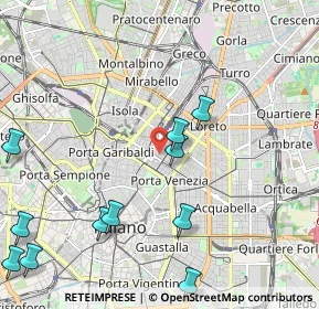 Mappa Via F, 20124 Milano MI, Italia (2.69)