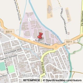 Mappa Via Enrico Mattei, 40, 24050 Mozzanica, Bergamo (Lombardia)