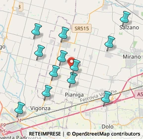 Mappa Via Caltana, 30030 Santa Maria di Sala VE, Italia (3.98583)