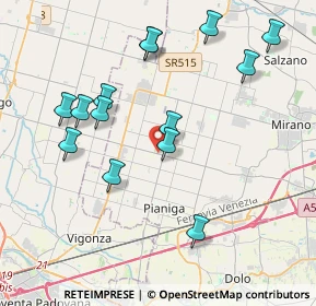 Mappa Via Caltana, 30030 Santa Maria di Sala VE, Italia (4.065)