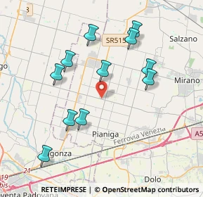 Mappa Via Caltana, 30030 Santa Maria di Sala VE, Italia (3.83455)