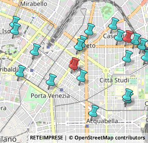 Mappa Via Federico Antonio Ozanam, 20129 Milano MI, Italia (1.2455)