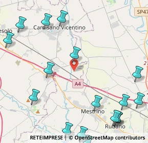 Mappa Via Scamozzi, 36040 Grisignano di Zocco VI, Italia (6.544)