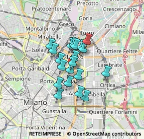 Mappa Piazzale Francesco Bacone, 20129 Milano MI, Italia (1.0975)