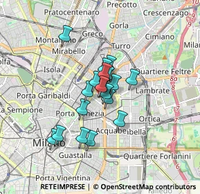 Mappa Piazzale Francesco Bacone, 20129 Milano MI, Italia (1.09316)