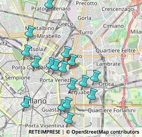 Mappa Piazzale Francesco Bacone, 20129 Milano MI, Italia (1.92353)