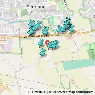 Mappa Via Cascina Oldani, 20018 Sedriano MI, Italia (0.42826)