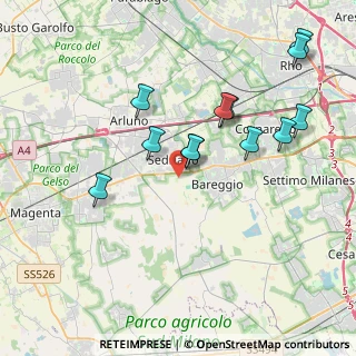 Mappa Via Cascina Oldani, 20018 Sedriano MI, Italia (3.87833)