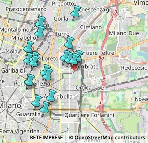 Mappa Via Edoardo Bassini, 20131 Milano MI, Italia (1.9595)