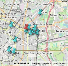 Mappa Via Edoardo Bassini, 20131 Milano MI, Italia (1.48615)