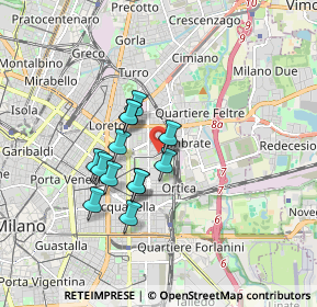 Mappa Via Edoardo Bassini, 20131 Milano MI, Italia (1.33462)