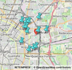 Mappa Via Edoardo Bassini, 20131 Milano MI, Italia (1.46462)