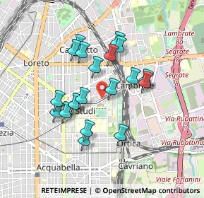 Mappa Via Edoardo Bassini, 20131 Milano MI, Italia (0.7605)