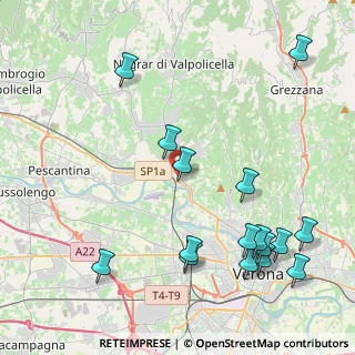 Mappa Via Gino Beltramini, 37124 Parona VR, Italia (5.15125)