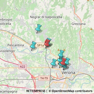 Mappa Via Gino Beltramini, 37124 Parona VR, Italia (3.49333)