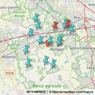 Mappa Cascina Parini s.n.c., 20018 Sedriano MI, Italia (3.44941)