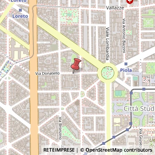 Mappa Via Donatello, 28, 20131 Milano, Milano (Lombardia)