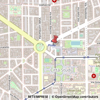 Mappa Via Francesco d'Ovidio, 6, 20131 Milano, Milano (Lombardia)