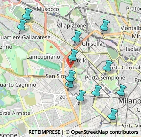 Mappa Via Cristoforo Madruzzo, 20149 Milano MI, Italia (2.17833)
