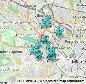 Mappa Via Cristoforo Madruzzo, 20149 Milano MI, Italia (1.30667)
