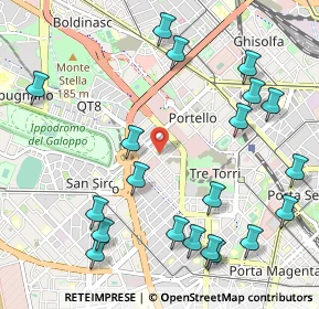 Mappa Via Cristoforo Madruzzo, 20149 Milano MI, Italia (1.2805)