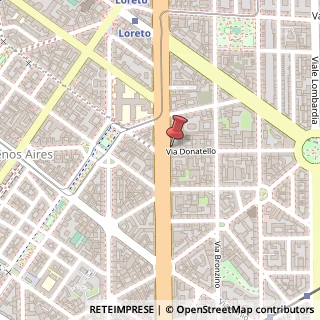 Mappa Via Donatello, 1, 20131 Milano, Milano (Lombardia)