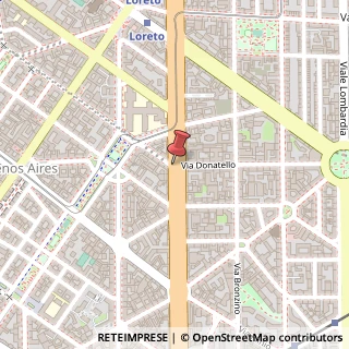 Mappa Via donatello 14, 20131 Milano, Milano (Lombardia)