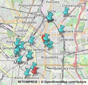 Mappa Via Paracelso, 20129 Milano MI, Italia (2.08158)