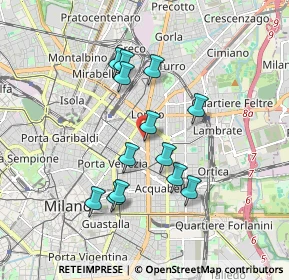 Mappa Via Paracelso, 20129 Milano MI, Italia (1.57462)