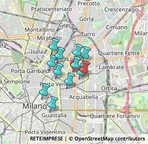 Mappa Via Paracelso, 20129 Milano MI, Italia (1.0625)