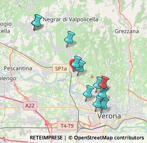 Mappa Via dei Reti, 37124 Verona VR, Italia (3.63909)