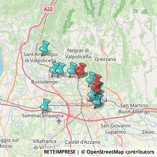 Mappa Via dei Reti, 37124 Parona VR, Italia (5.50077)