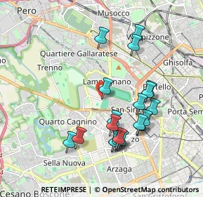 Mappa Piazzale dello Sport, 20151 Milano MI, Italia (1.8525)