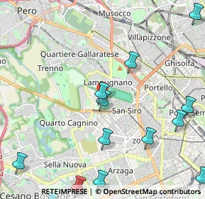 Mappa Piazzale dello Sport, 20151 Milano MI, Italia (3.11143)