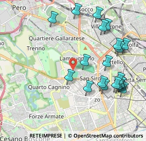 Mappa Piazzale dello Sport, 20151 Milano MI, Italia (2.243)