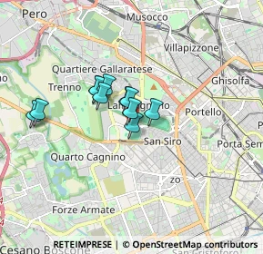 Mappa Piazzale dello Sport, 20151 Milano MI, Italia (1.14091)