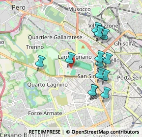 Mappa Piazzale dello Sport, 20151 Milano MI, Italia (1.80357)
