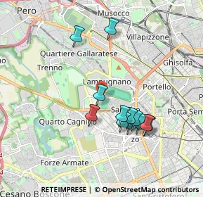 Mappa Piazzale dello Sport, 20151 Milano MI, Italia (1.66833)