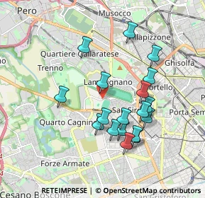Mappa Piazzale dello Sport, 20151 Milano MI, Italia (1.69667)