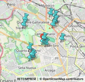 Mappa Piazzale dello Sport, 20151 Milano MI, Italia (1.638)