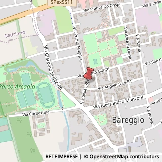 Mappa Via della Croce,  14, 20010 Bareggio, Milano (Lombardia)