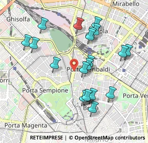 Mappa Bastioni di Porta Volta, 20121 Milano MI, Italia (0.9485)
