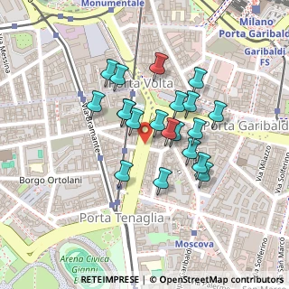 Mappa Bastioni di Porta Volta, 20121 Milano MI, Italia (0.174)
