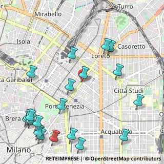 Mappa Via Plinio, 20100 Milano MI, Italia (1.42)