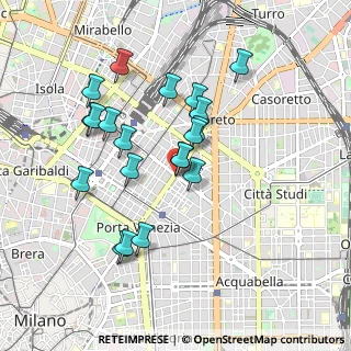 Mappa Via Plinio, 20100 Milano MI, Italia (0.8355)