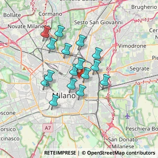 Mappa Stazione MM Lima, 20124 Milano MI, Italia (2.85188)