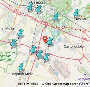 Mappa Via Angelo Canossi, 25010 Borgosatollo BS, Italia (4.47545)